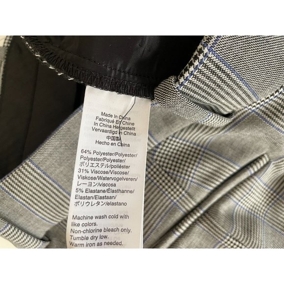 J.Crew Cameron Cropped Pants 4 Plaid High Rise Grey - Picture 8 of 12